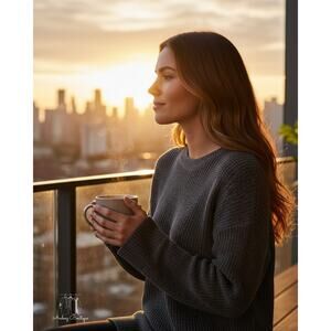 Matty M Cozy Tunic Sweater - Gray Pullover (XL)‎ NWT